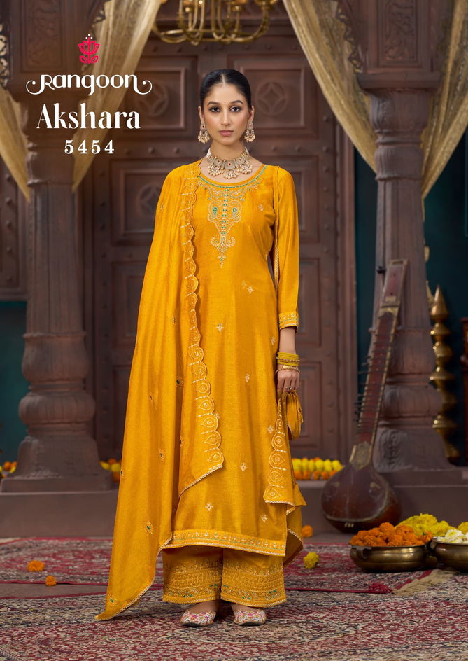 Akshara By Rangoon Silk Designer Readymade Suits Wholesale Shop In Surat